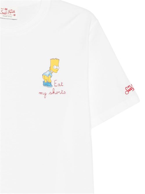 T-shirt uomo MC2 x Simpson bianca MC2 SAINT BARTH | PORTOFINO03549L